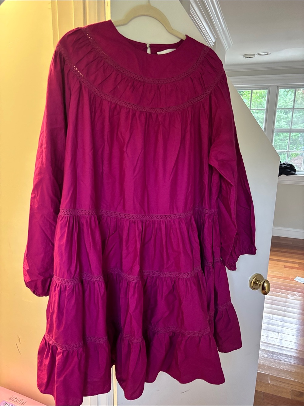 Merlette Fuchsia Tiered Dress